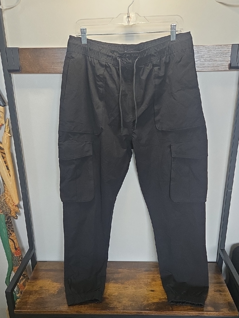 Silver Jeans Men's Black Cargo Jogger Pants